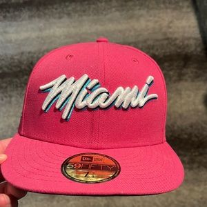 Pink Miami heat hat